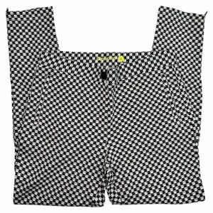 Betabrand Women’s Pencil Dress Pant Yoga Pants Skinny Leg Catstooth Medium NWT